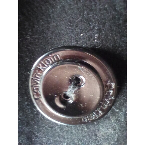 Calvin Klein Blk Peacoat Women's Size 16 Winter Wool Lined Pockets  Jacket Coat - Picture 3 of 9